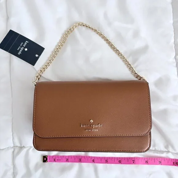 Kate Spade New York Madison Willow Mini Flap Crossbody Bag Brown NWT - Picture 5 of 10